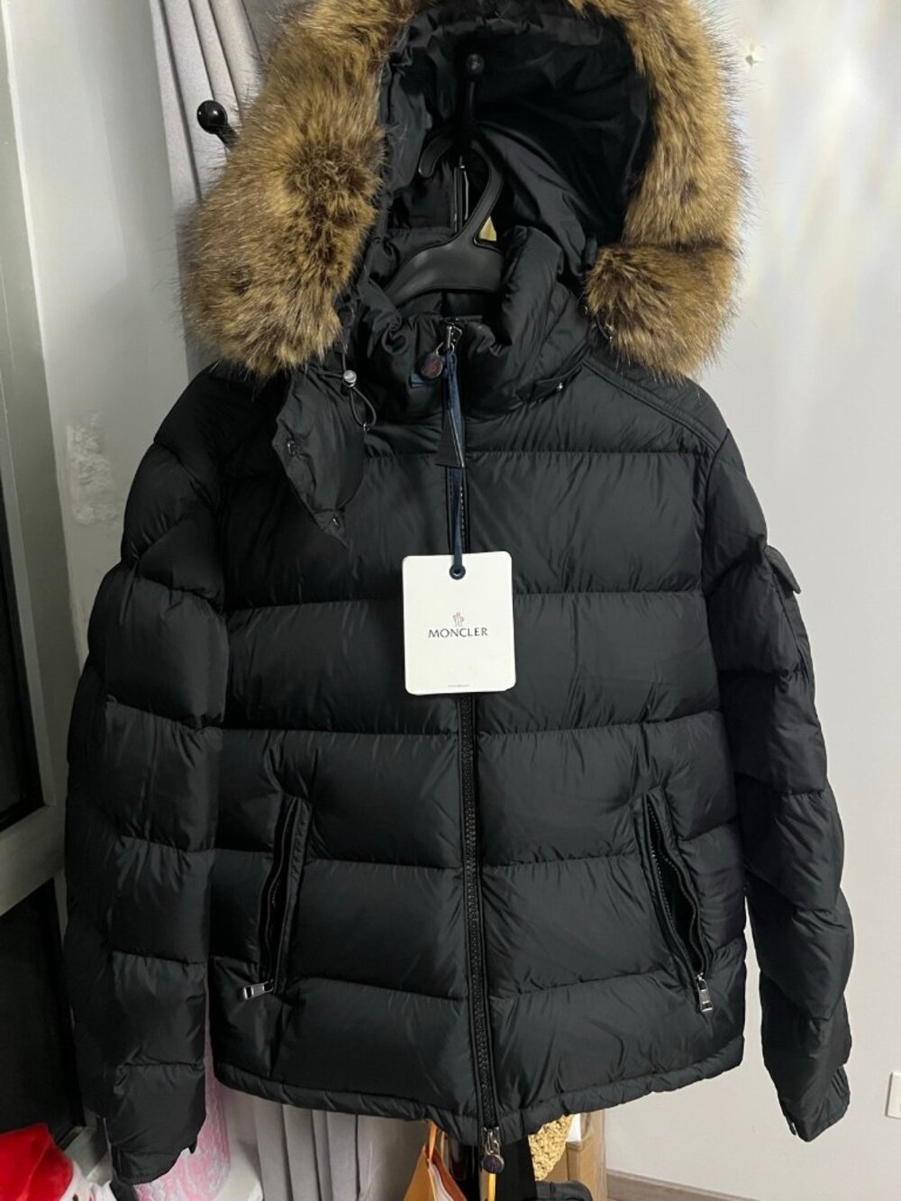 Moncler Mayaf Hooded Down Jacket Black Size 2 Brand New NWT